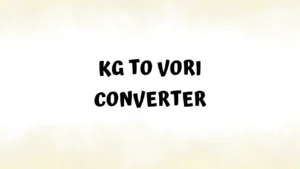 বাংলাদেশি নিয়মে কেজি থেকে ভরি কনভার্ট করার সম্পূর্ণ নিয়ম